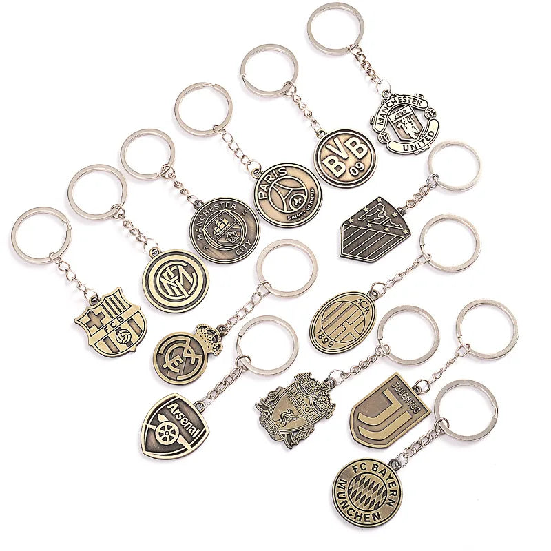 To map the key ring Barcelona Real Madrid ac Milan Juventus Liverpool Football Club key ring pendant men