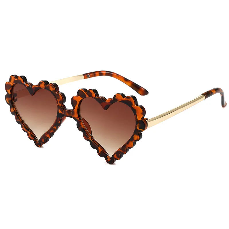 New children's heart-shaped sunglasses cute heart-shaped sunglasses children's heart-shaped sunglasses fashion girls' sunglasses