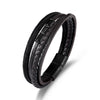 summer new  hand-woven leather bracelet  style stainless steel men's bracelet multi-layer in stock