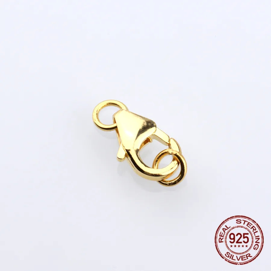 1 Piece 925 Sterling Silver Geometric Lobster Clasp
