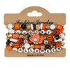 Halloween Party Bracelet Artificial Crystal Soft Clay String Beads Bracelet Pumpkin Ghost Bat Hat Pendant Bracelet Original Design