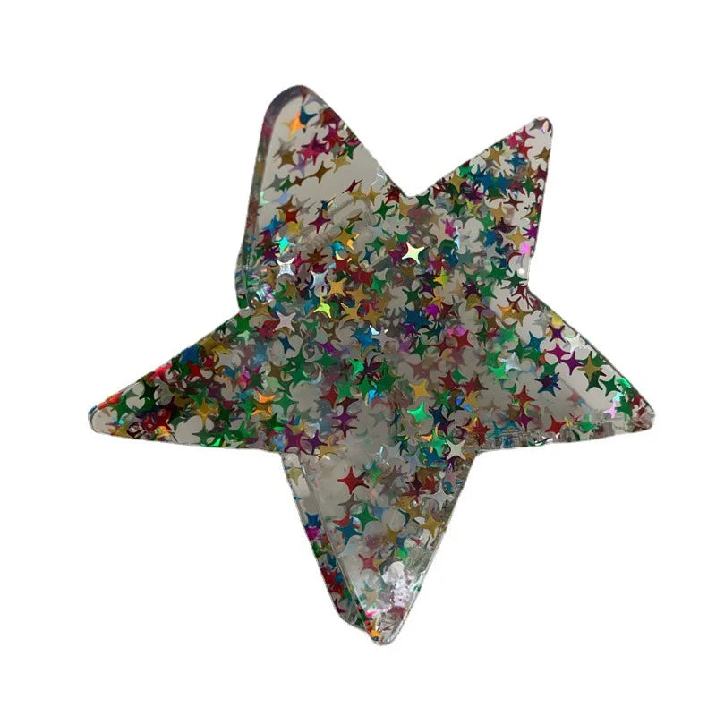 streetwear pentagram acetic acid sheets hair claws