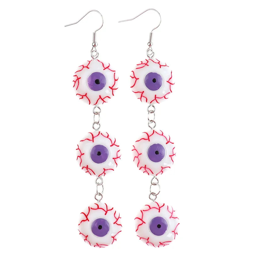 Long Pendant Halloween New Style Women's Fashion Simple Eye Drop Earrings Trendy Personality Dangle Earrings Animal Zodiac Design