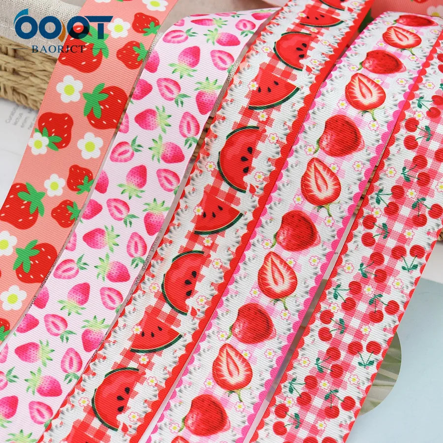 Casual Elegant Simple Style Flower Strawberry Polyester Wedding Banquet Birthday Party Supplies Gift Wrapping Supplies 1 Roll