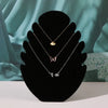 Flame Board Pendant Necklace Display Stand Earring Jewelry Counter Velvet Cloth Jewelry Shooting Props Artistic Style Leaf Pattern