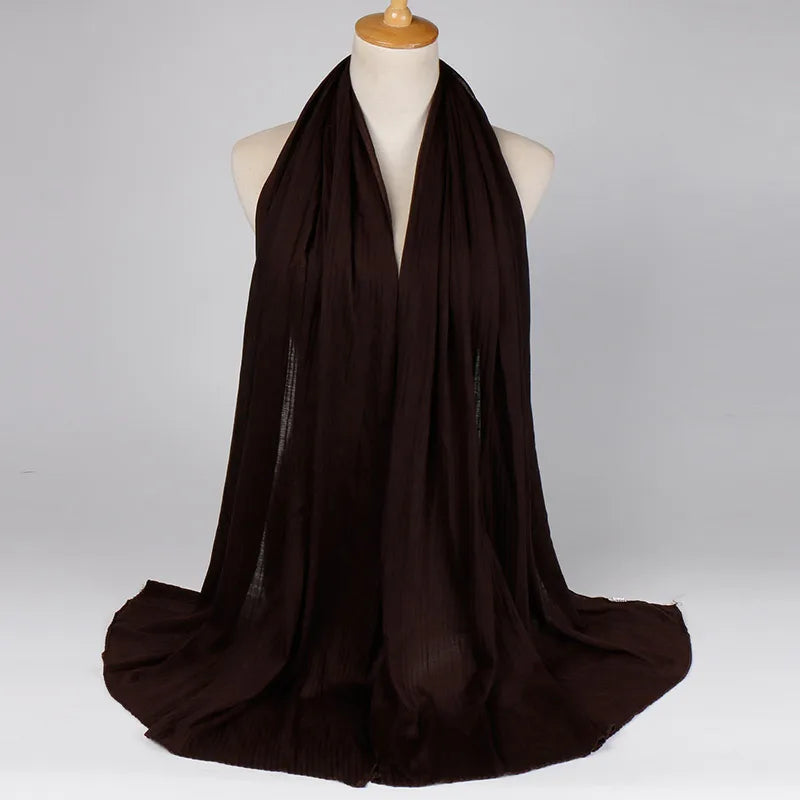 Women's Retro Classic Style Solid Color Blending Silk Scarf