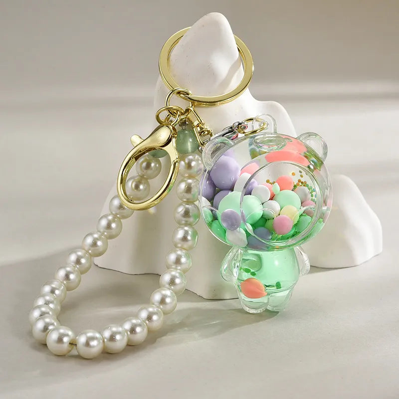 Cute Bear Beaded Arylic Unisex