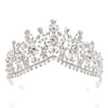 fashion water droplets crown alloy hollow out inlay rhinestones crown 1 piece