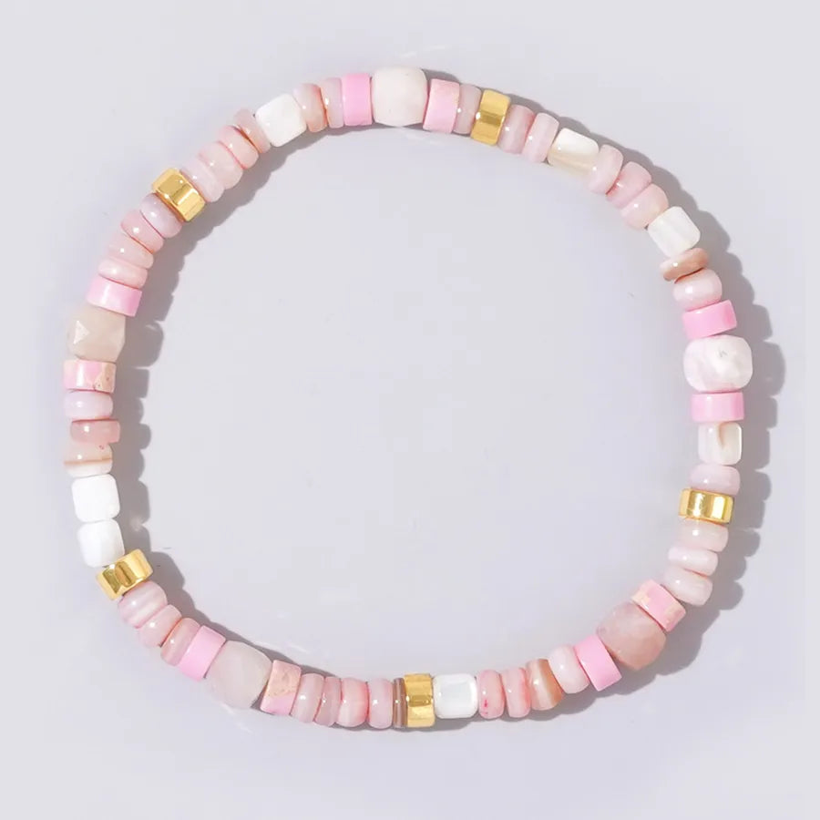 Vintage Style Classic Style Geometric natural stone Iron Gall Stone Beaded Chain Bracelets In Bulk
