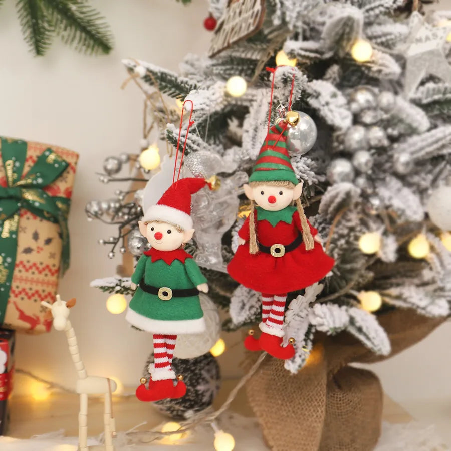 Christmas Pastoral Cartoon Character Indoor Party Hanging Ornaments
