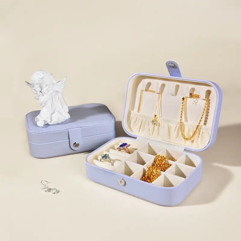 1 Piece Pu Leather Elegant Simple Style Daily Date Solid Color Jewelry Boxes