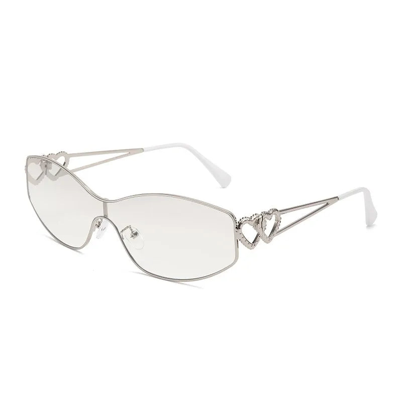 IG Style Streetwear Solid Color Pc Special-Shaped Mirror Full Frame Women's Sunglasses