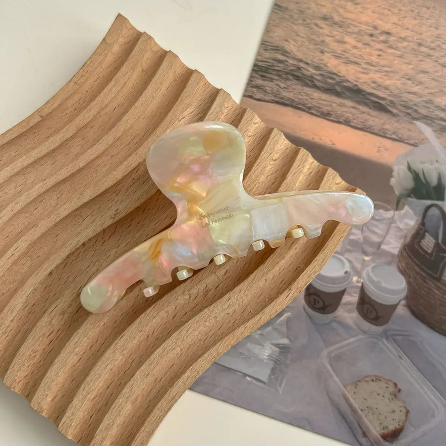 French Gradient Smokey Hair Claw Clip Acetate Half Updo Shark Clamp New  Stylish Hair Accessories Women's Headwear