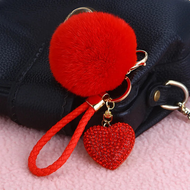 Simple Style Commute Solid Color Metal Women's Bag Pendant Keychain