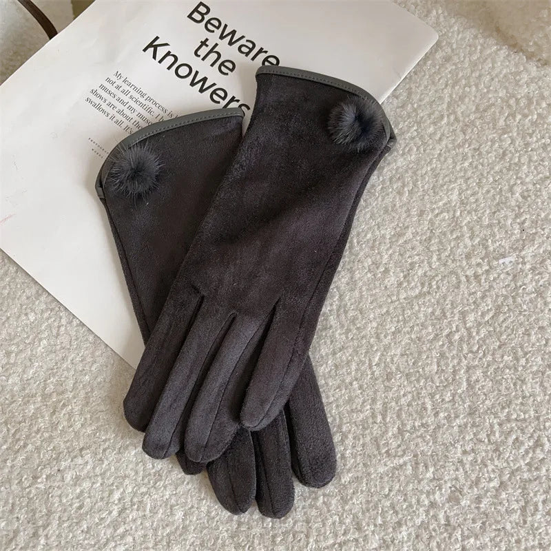 Women's Casual Elegant Simple Style Solid Color Gloves