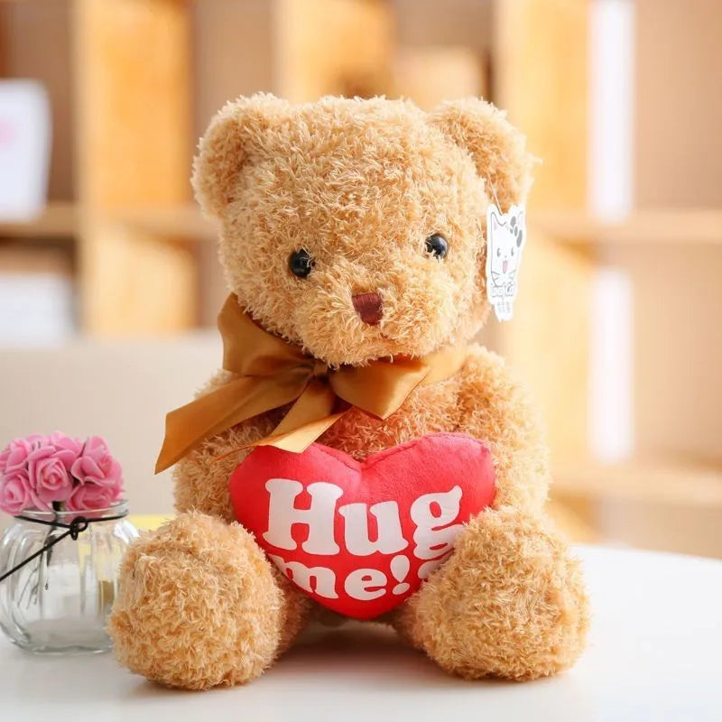 Wholesale sweater bear doll large pillow cute dressing teddy bear doll birthday gift girl plush toy