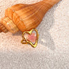 Wholesale Jewelry Romantic Classic Style Flower 304 Stainless Steel 18K Gold Plated Open Rings