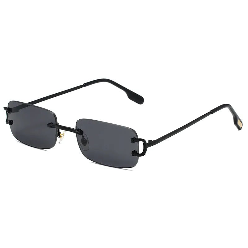 Simple Style Solid Color Pc Square Frameless Glasses
