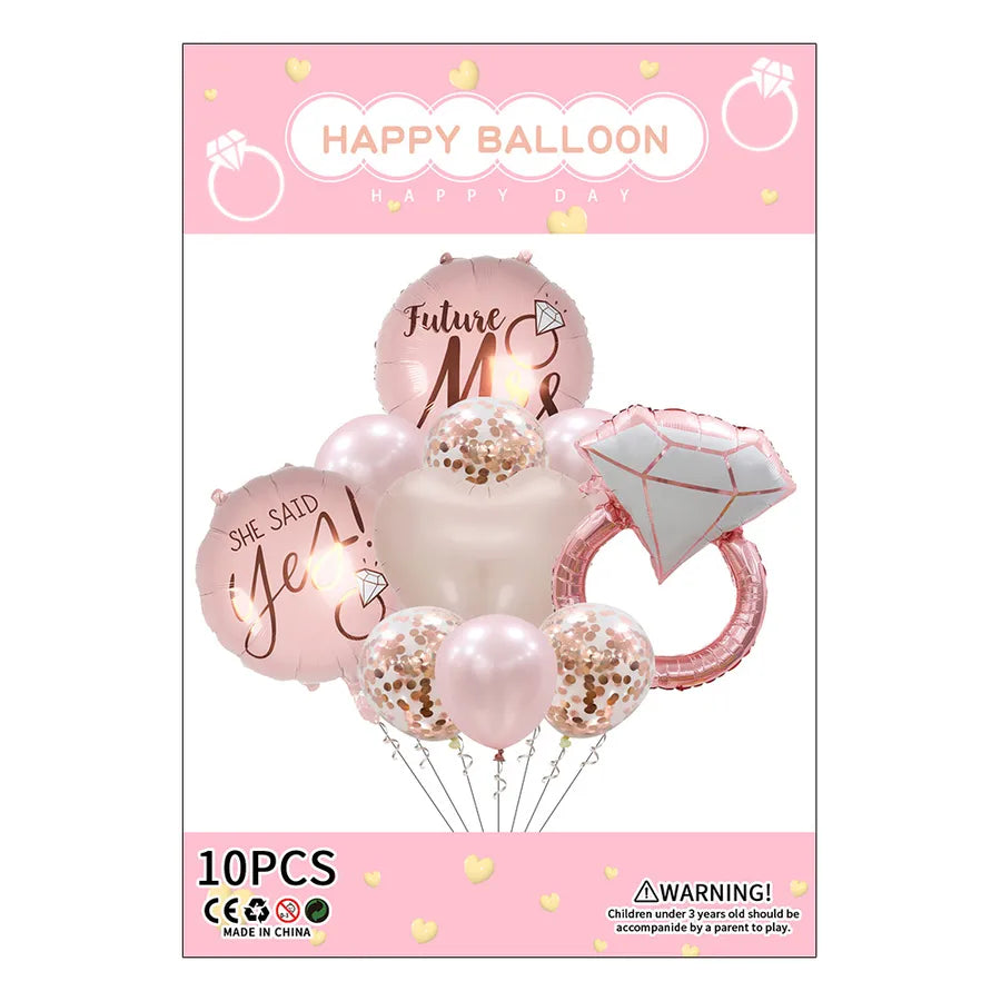 wedding season valentine's day sweet letter heart shape aluminum film wedding party balloons