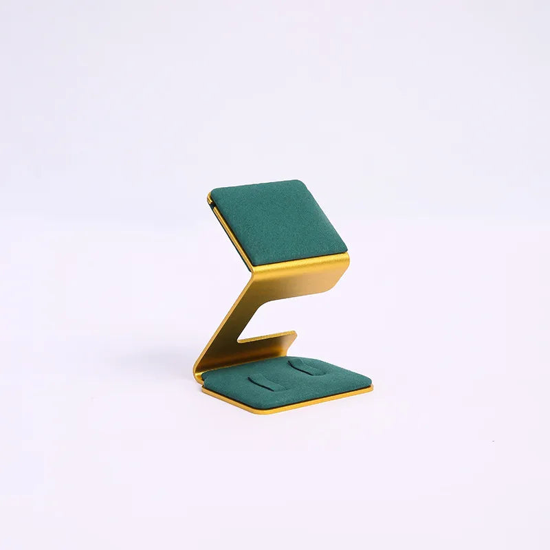 1 Piece Microfiber Aluminium Alloy Elegant Modern Style Geometric Jewelry Display Jewelry Rack