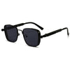 retro punk british style solid color ac square full frame men's sunglasses