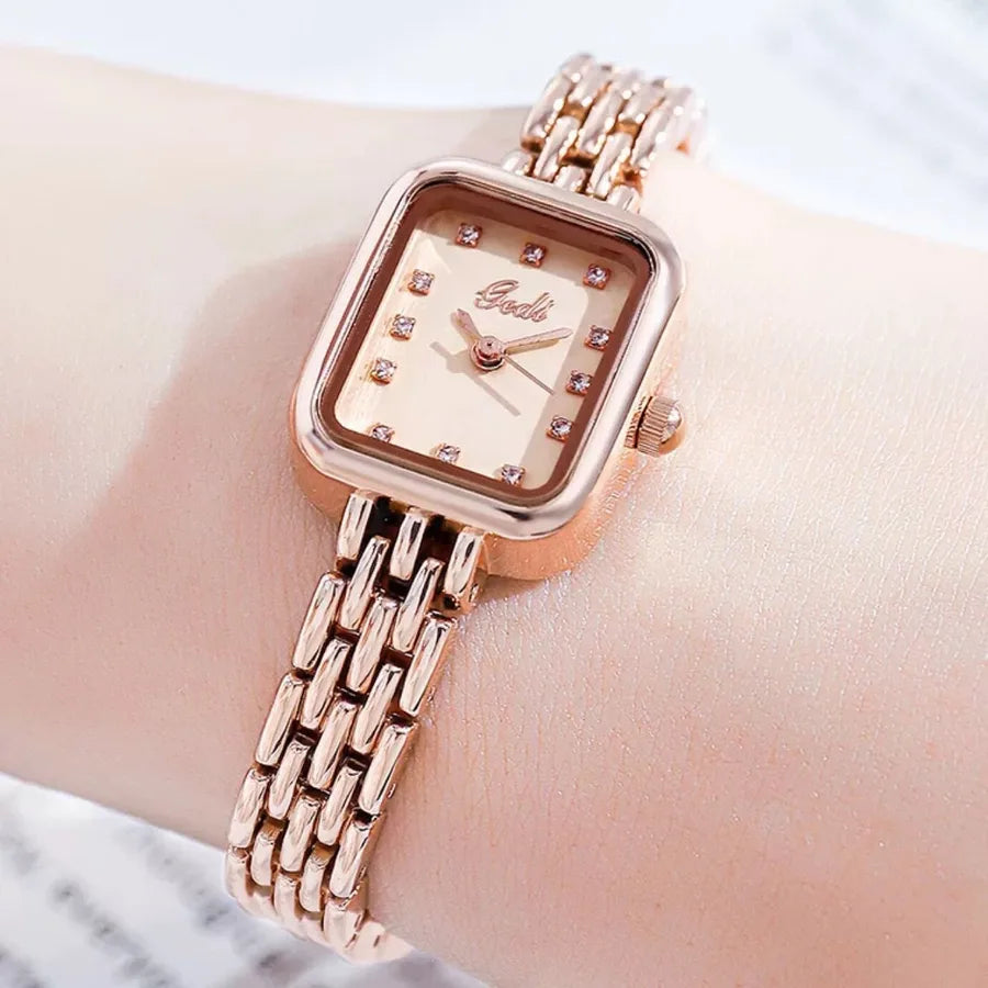 Elegant Streetwear Geometric Jewelry Buckle Quartz Watch Women's Watches