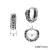 1 Piece Retro Punk Geometric 316 Stainless Steel  Hoop Earrings