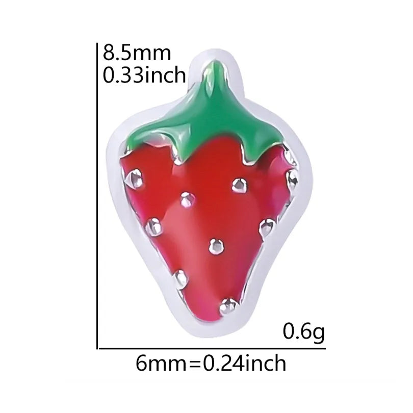 20 PCS/Package Alloy Color Block Pendant