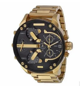 classic style commute color block single folding buckle quartz men's watches
