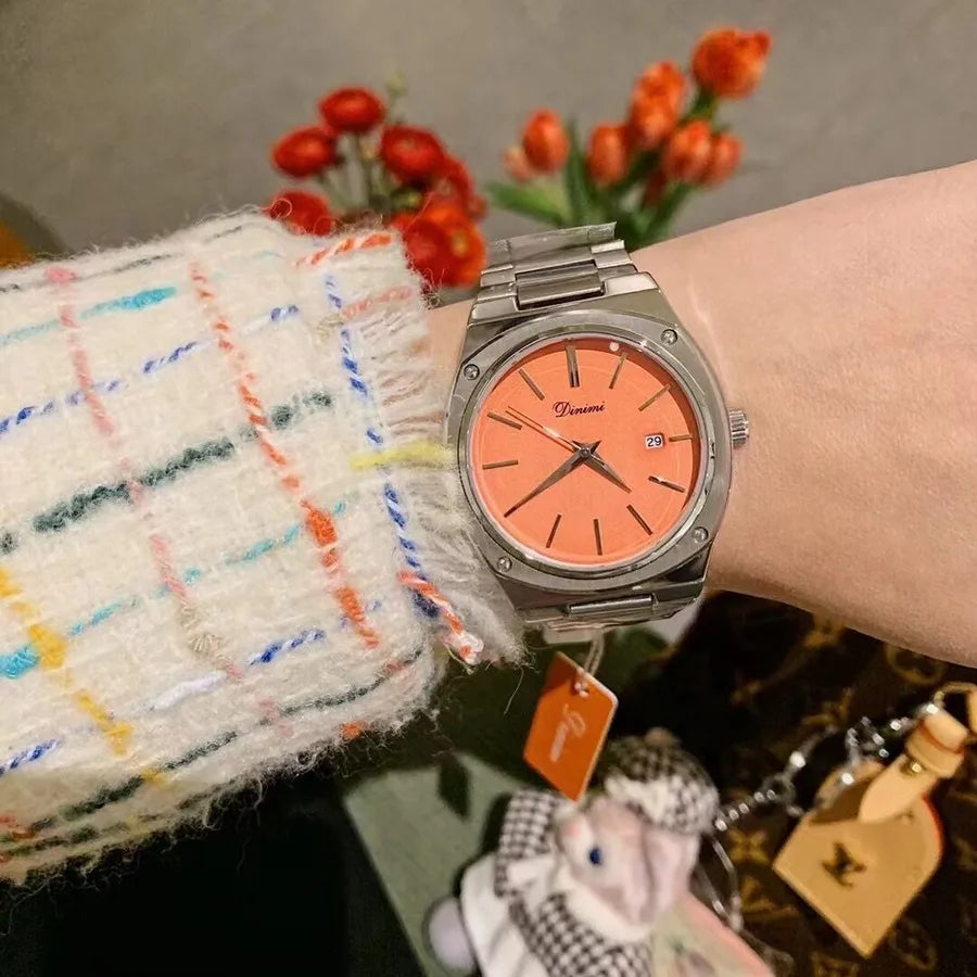 Vintage Style Classic Style Round Single Folding Buckle Quartz Watch Women's Watches