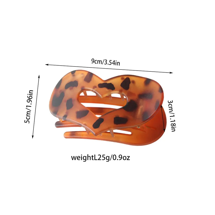 Simple Style Women's Heart Shape pc Plating Hair Clip