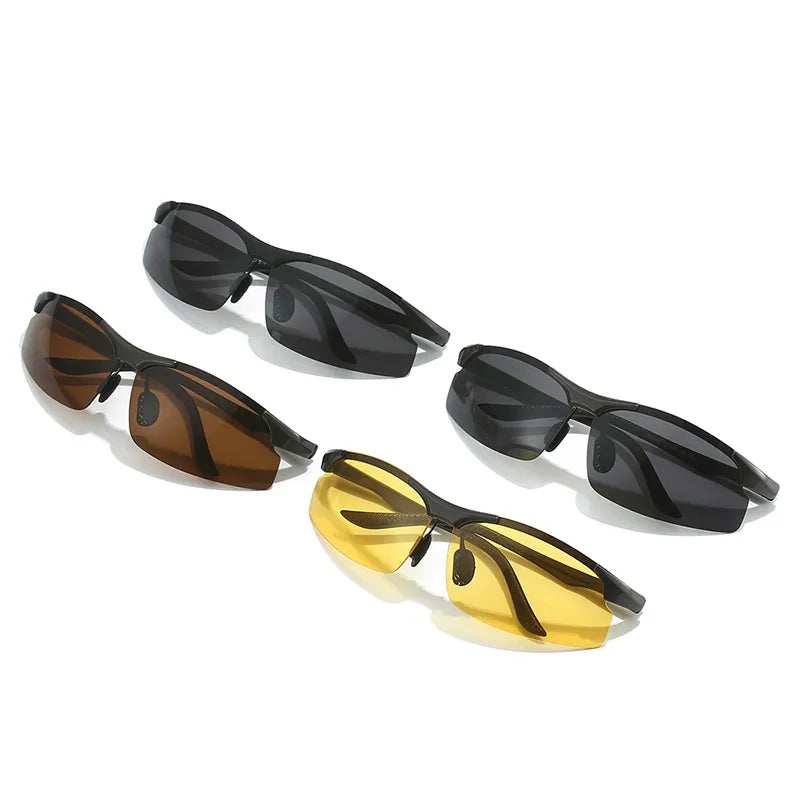Modern Style Classic Style Sunglasses Pc Square Half Frame Men's Sunglasses
