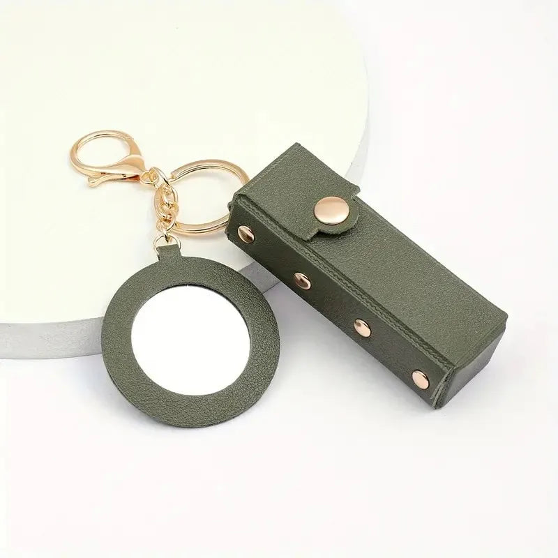 Creative small gift Women's lipstick key chain carry lipstick key bag Car pendant
