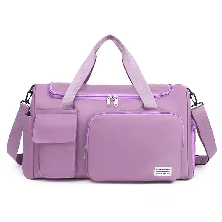 Unisex Classic Style Solid Color Oxford Cloth Travel Bags