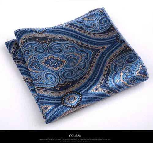 formal paisley polyester unisex pocket square 1 piece