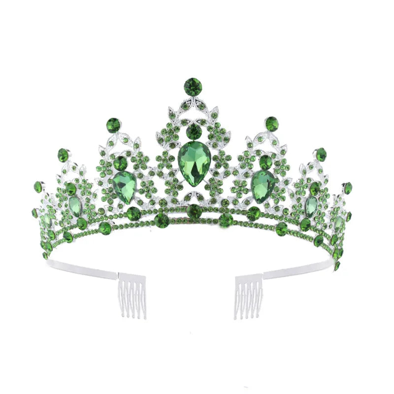 Fashion Women'S Crown Alloy Inlay Rhinestones Crown