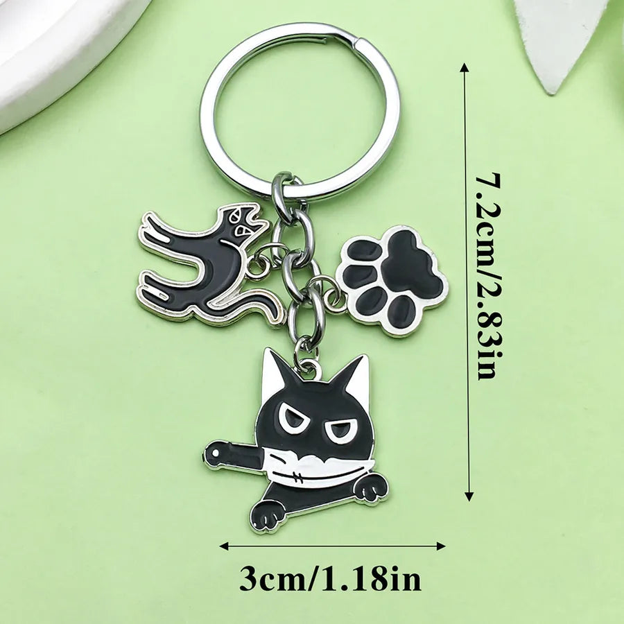 Halloween Ghost Cartoon Couple Car Keychain Pendant Ring Creative Personalized Alloy Bag Decorations Small Hanging Ornaments