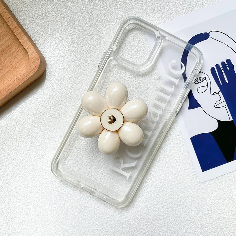 small fresh flower three-dimensional stable portable mobile phone holder