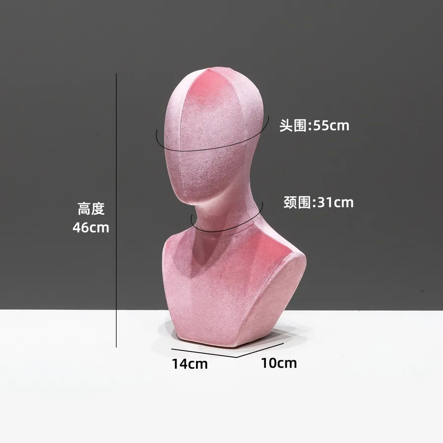 Mannequin Head Display Stand Hat Necklace Holder Pin-able Wig Adult Unisex Model Hairdressing Salon Beauty School Supplies