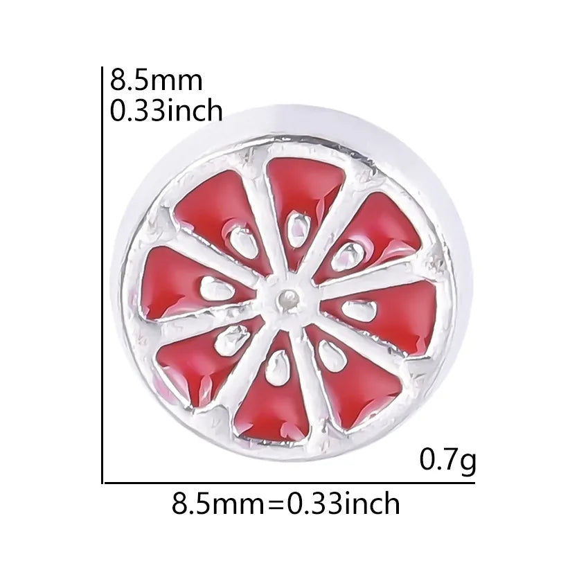 20 PCS/Package Alloy Color Block Pendant
