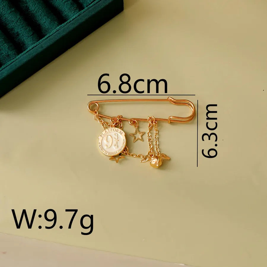 Hip-Hop Modern Style Commute Badminton Racket Alloy Asymmetrical Unisex Brooches 1 Piece