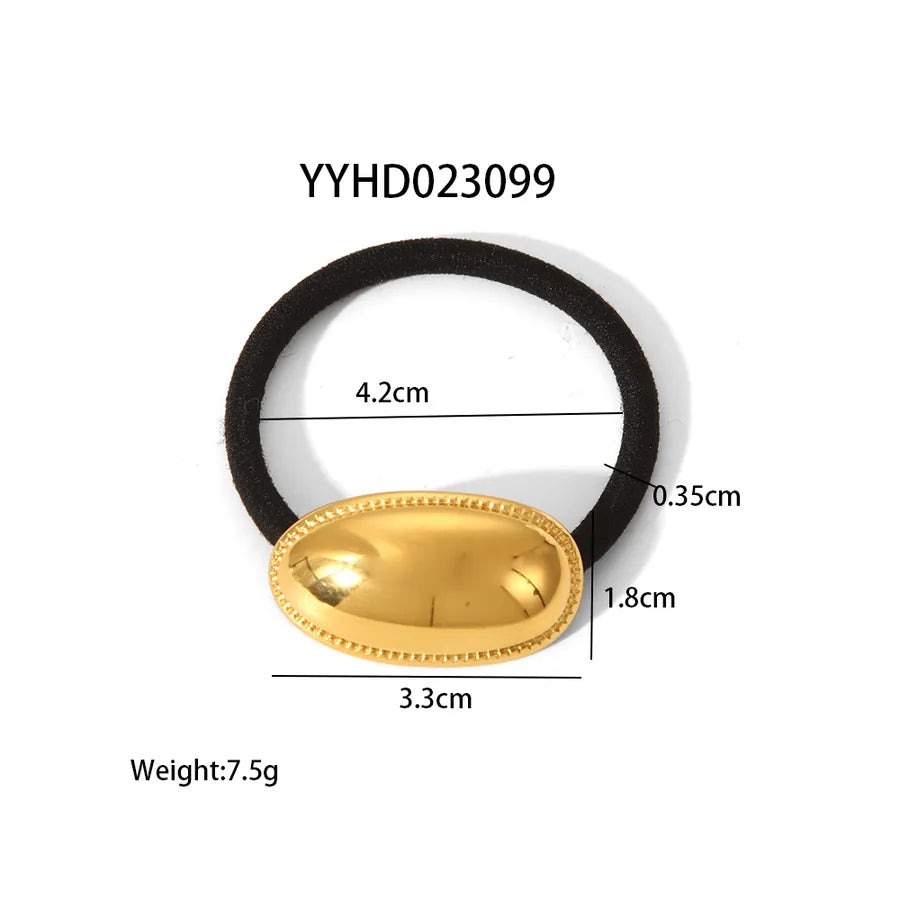 Hawaiian Simple Style Women's Girl'S Bow Knot Shell 304 Stainless Steel Synthetic Resin Scallop Bowknot Hair Tie