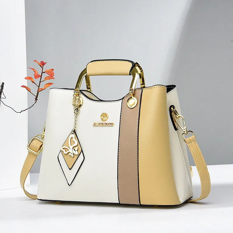 women's large all seasons pu leather classic style handbag