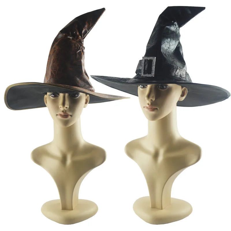 Halloween Cos Masquerade Party Hat Witch Witch Wizard's Hat Harry Hat Magic Hat Performance Cap