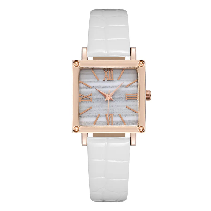 Simple Style Solid Color Buckle Quartz Women's Watches