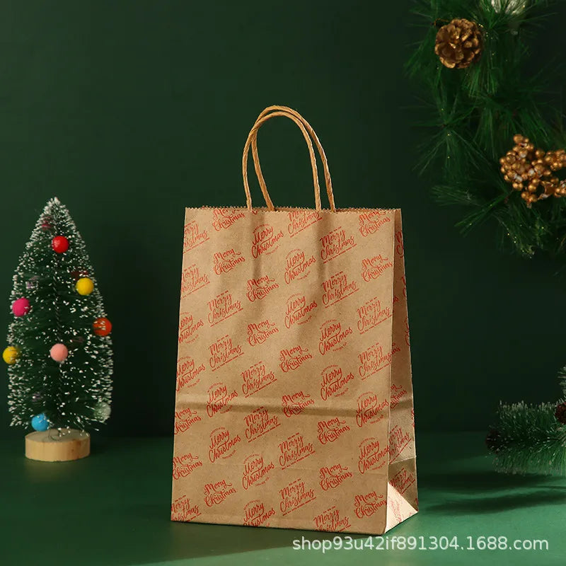 Christmas Simple Style Santa Claus Letter Kraft Paper Daily Gift Wrapping Supplies
