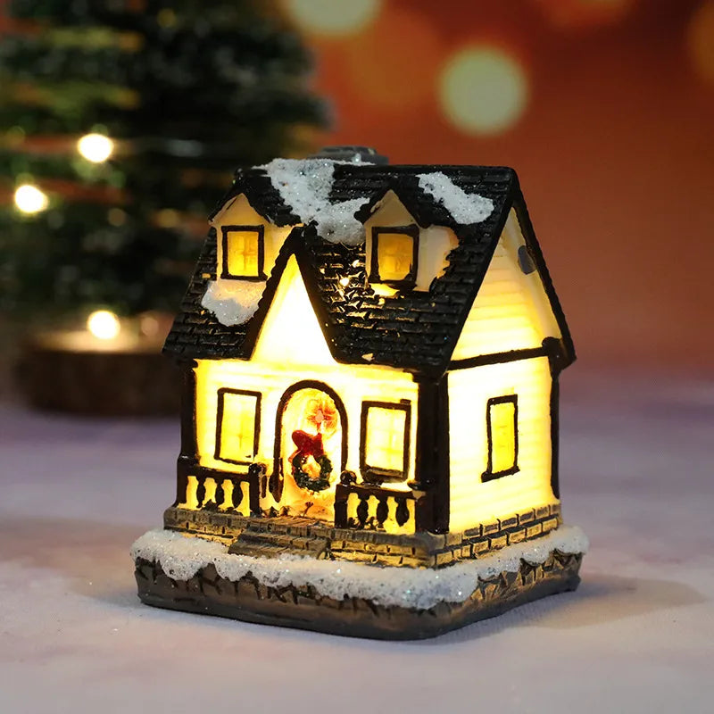 Christmas Cute House Resin Party Ornaments