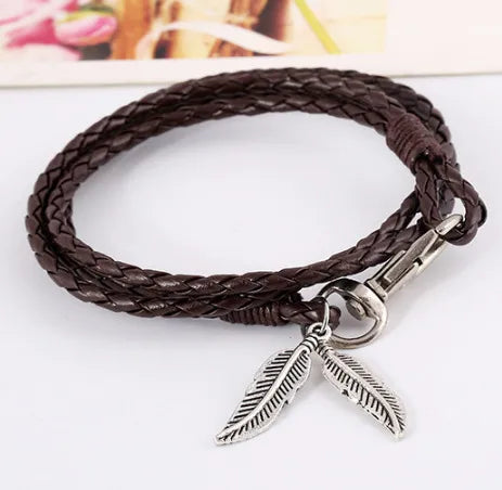 fashion new hand-woven ethnic leather bracelet