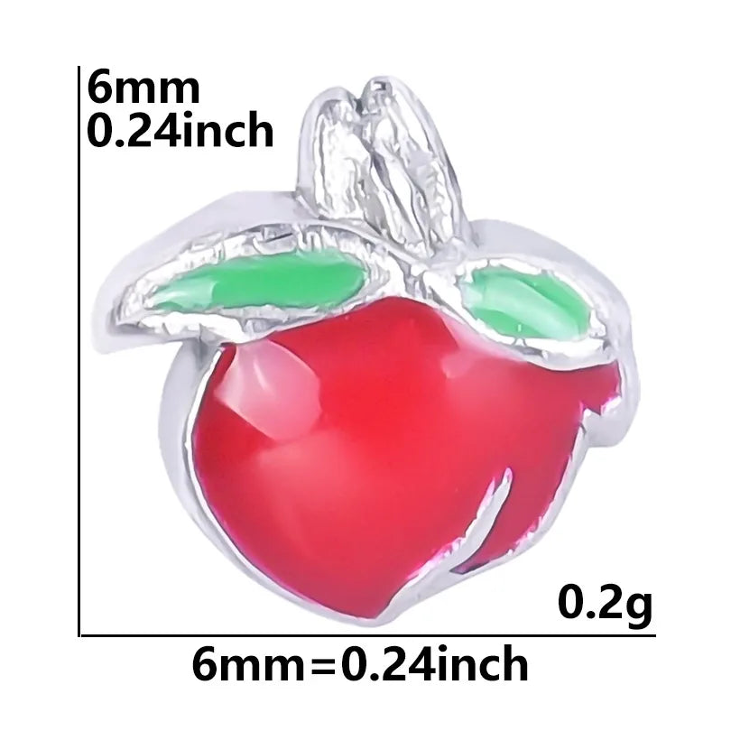 20 PCS/Package Alloy Color Block Pendant