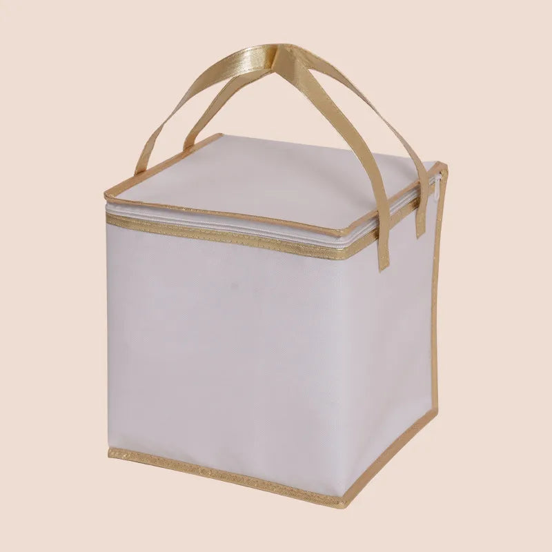 Birthday cake insulation bag takeaway special aluminum foil portable non-woven insulation bag large capacity insulation bag wholesale